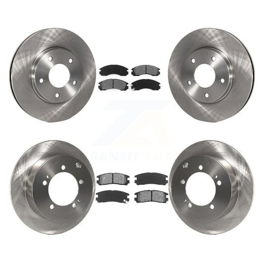 Brake Rotors & Semi-Metallic Pad Front Rear Kit For 2000 Mitsubishi Eclipse 3.0L