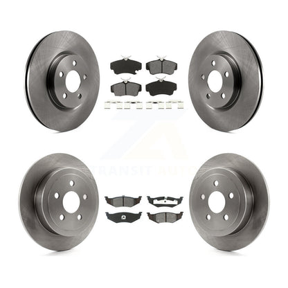 Disc Brake Rotors And Semi-Metallic Pads Front Rear Kit For Chrysler PT Cruiser