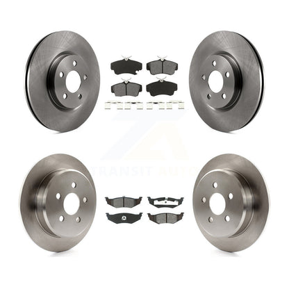 Disc Brake Rotors And Semi-Metallic Pads Front Rear Kit For Chrysler PT Cruiser