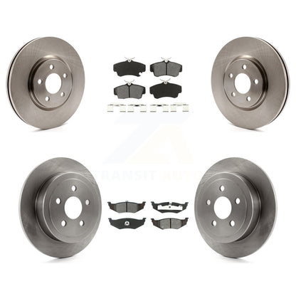 Disc Brake Rotors And Semi-Metallic Pads Front Rear Kit For Chrysler PT Cruiser