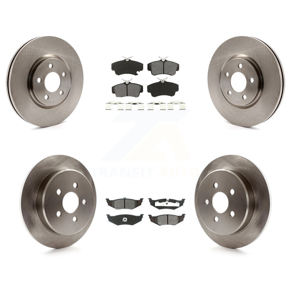 Brake Rotors Semi-Metallic Pad Front Rear Kit For Chrysler PT Cruiser Dodge Neon
