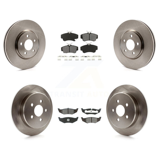 Brake Rotors Semi-Metallic Pad Front Rear Kit For Chrysler PT Cruiser Dodge Neon