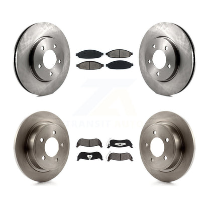 Brake Rotor And Semi-Metallic Pad Front Rear Kit For 2004-2008 Chrysler Pacifica