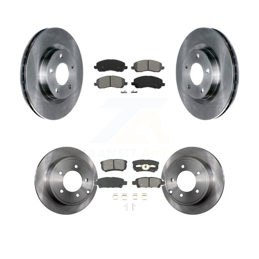 Brake Rotors Semi-Metallic Pad Front Rear Kit For Jeep Patriot Compass Dodge 200