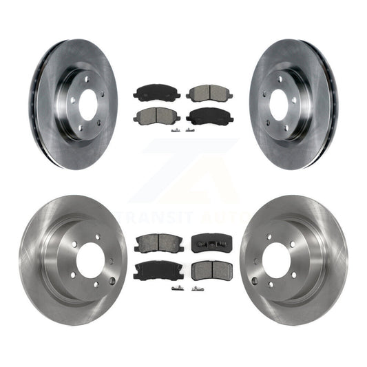 Brake Rotors Semi-Metallic Pad Front Rear Kit For Jeep Mitsubishi Patriot Lancer