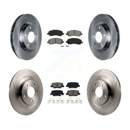 Brake Rotors Semi-Metallic Pad Front Rear Kit For Mitsubishi RVR Outlander Sport