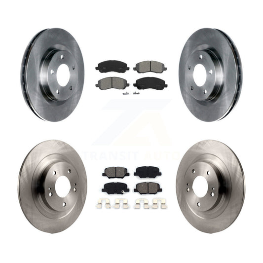 Brake Rotors Semi-Metallic Pad Front Rear Kit For Mitsubishi RVR Outlander Sport