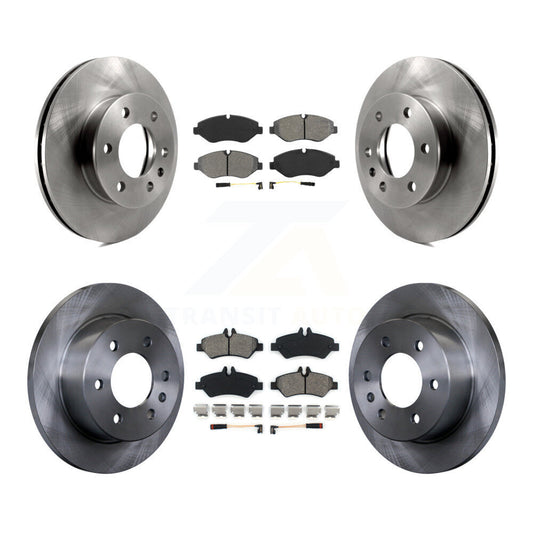 Brake Rotor And Semi-Metallic Pad Front Rear Kit For Sprinter 2500 Mercedes-Benz