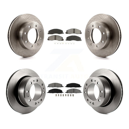 Disc Brake Rotor & Semi-Metallic Pad Front Rear Kit For Ram 3500 2500 1500 Dodge
