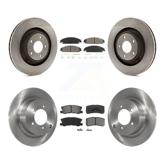 Brake Rotor & Semi-Metallic Pad Front Rear Kit For 2008-2009 Dodge Caliber SRT-4