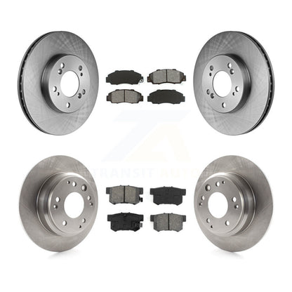 Brake Rotor & Semi-Metallic Pad Front Rear Kit For Honda Odyssey Acura Legend RL