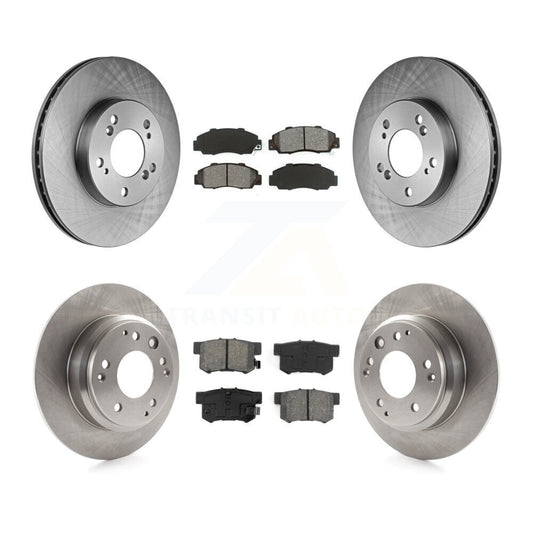 Brake Rotor & Semi-Metallic Pad Front Rear Kit For Honda Odyssey Acura Legend RL