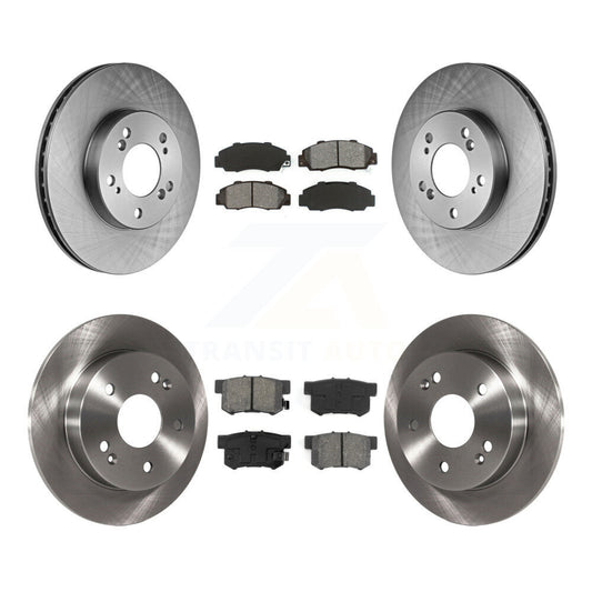 Disc Brake Rotors & Semi-Metallic Pad Front Rear Kit For 1997-2001 Honda Prelude