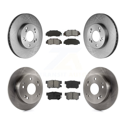 Brake Rotors Semi-Metallic Pad Front Rear Kit For 1997-2001 Acura Integra Type R