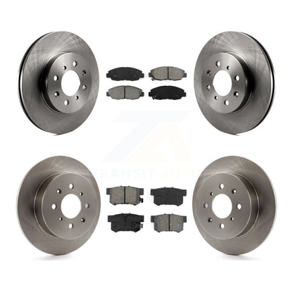 Disc Brake Rotors And Semi-Metallic Pads Front Rear Kit For Honda Civic Acura EL