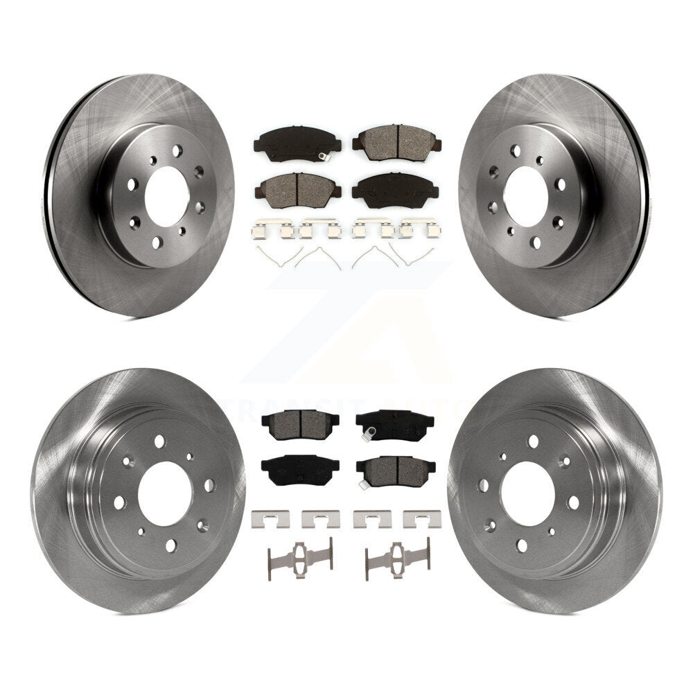 Disc Brake Rotors And Semi-Metallic Pads Front Rear Kit For Honda Civic del Sol