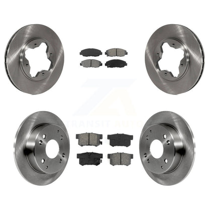 Disc Brake Rotors And Semi-Metallic Pad Front Rear Kit For Honda Accord Acura CL