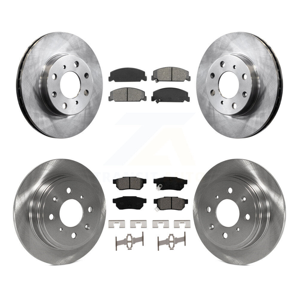 Disc Brake Rotors And Semi-Metallic Pads Front Rear Kit For Honda Civic del Sol