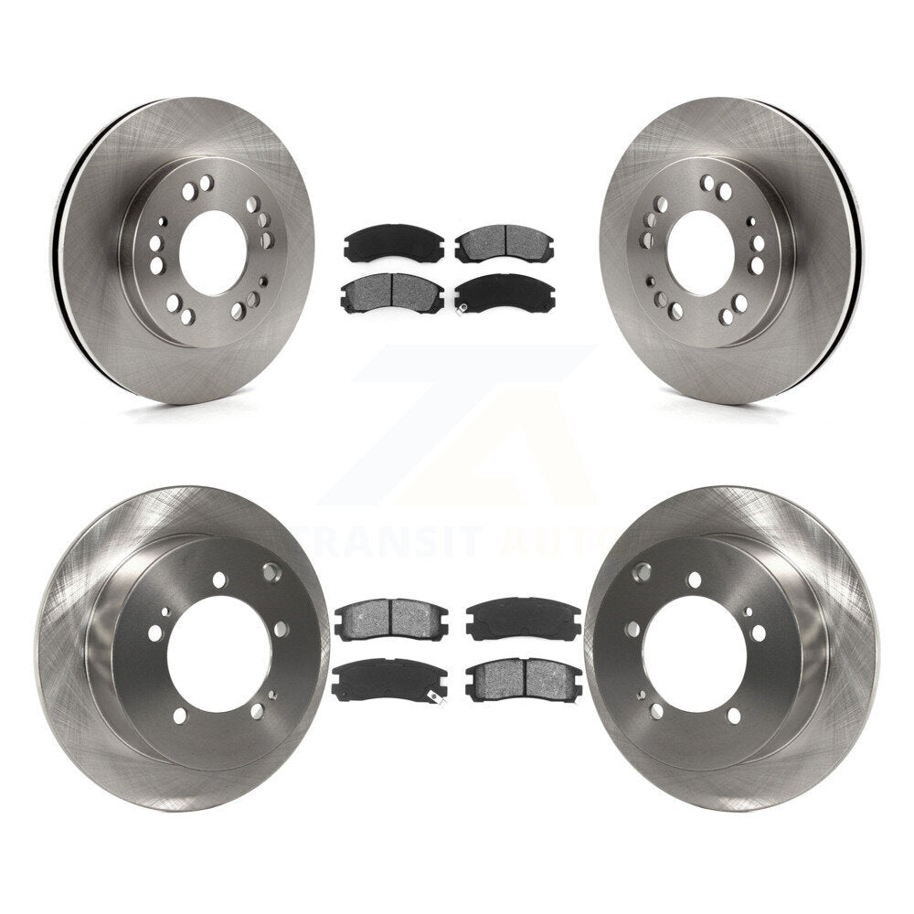 Disc Brake Rotors And Semi-Metallic Pads Front Rear Kit For 1998 Eagle Talon AWD