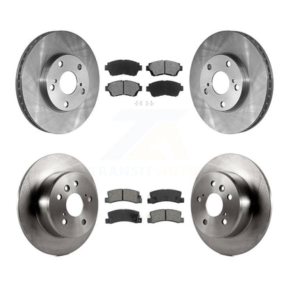 Disc Brake Rotor & Semi-Metallic Pad Front Rear Kit For Toyota Camry Lexus ES300