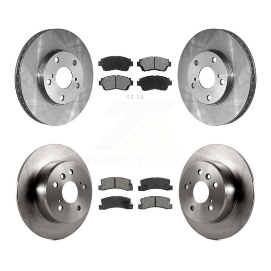 Disc Brake Rotor & Semi-Metallic Pad Front Rear Kit For Toyota Camry Lexus ES300