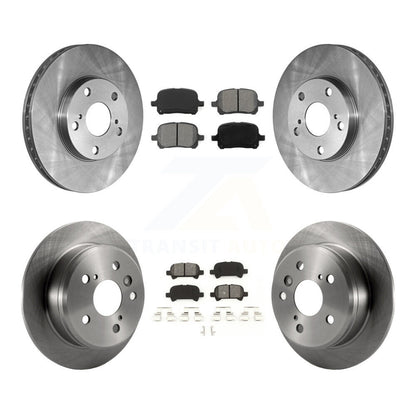 Disc Brake Rotors And Semi-Metallic Pads Front Rear Kit For Toyota Camry Solara