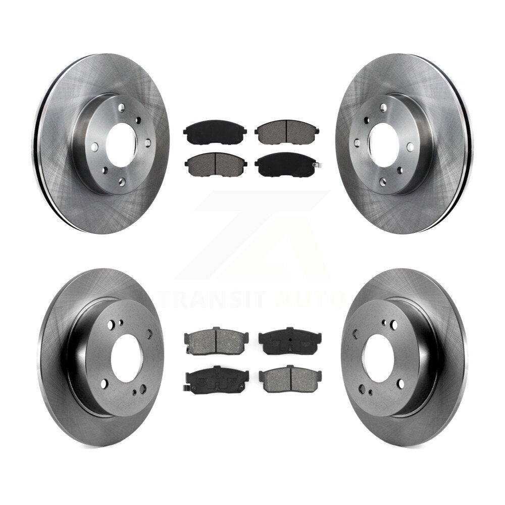 Brake Rotor & Semi-Metallic Pad Front Rear Kit For Nissan Altima Sentra INFINITI