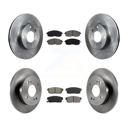 Disc Brake Rotor Semi-Metallic Pad Front Rear Kit For Nissan Sentra INFINITI G20