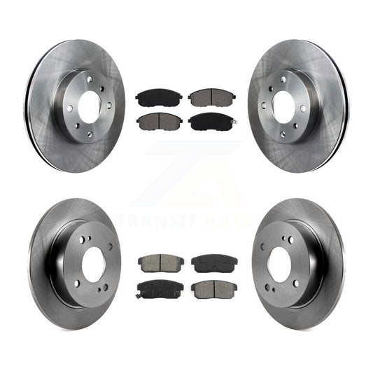 Disc Brake Rotor Semi-Metallic Pad Front Rear Kit For Nissan Sentra INFINITI G20