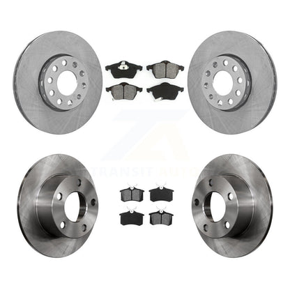 Disc Brake Rotor Semi-Metallic Pad Front Rear Kit For 1999 Volkswagen Passat FWD