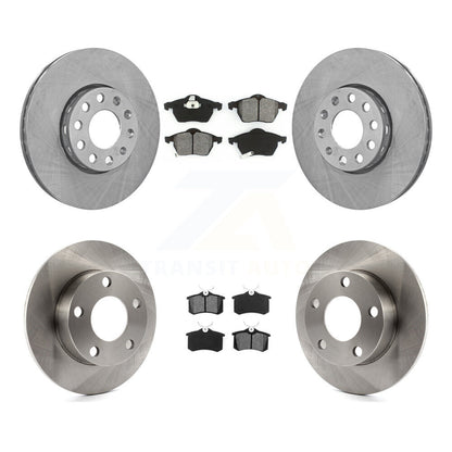 Disc Brake Rotor Semi-Metallic Pad Front Rear Kit For 1999 Volkswagen Passat AWD