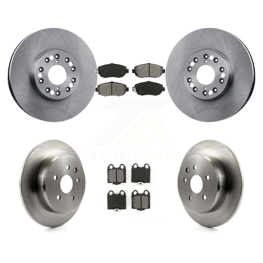 Brake Rotor & Semi-Metallic Pad Front Rear Kit For Lexus SC430 IS300 GS300 GS400