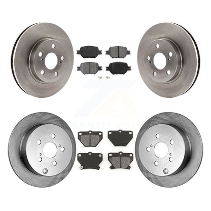 Disc Brake Rotors And Semi-Metallic Pad Front Rear Kit For 2001 Toyota Celica GT