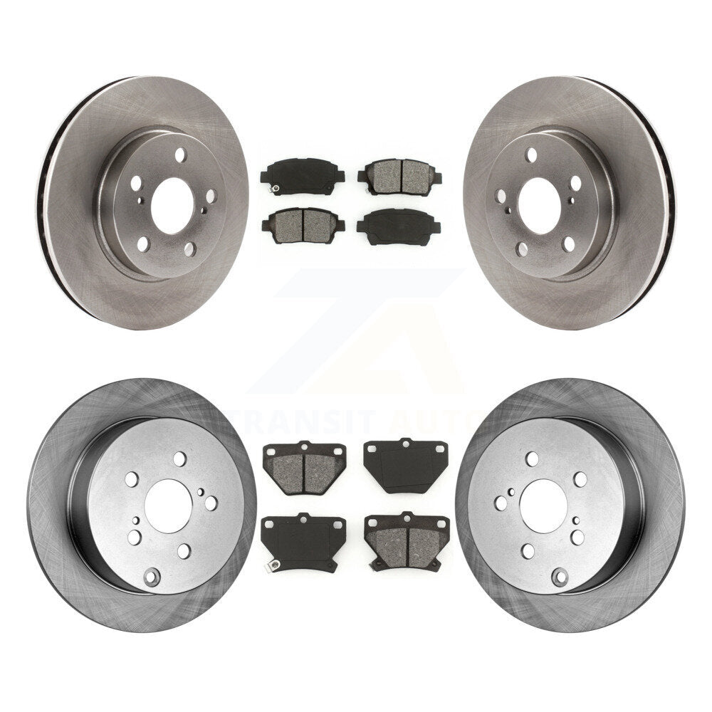 Disc Brake Rotors And Semi-Metallic Pad Front Rear Kit For 2000 Toyota Celica GT