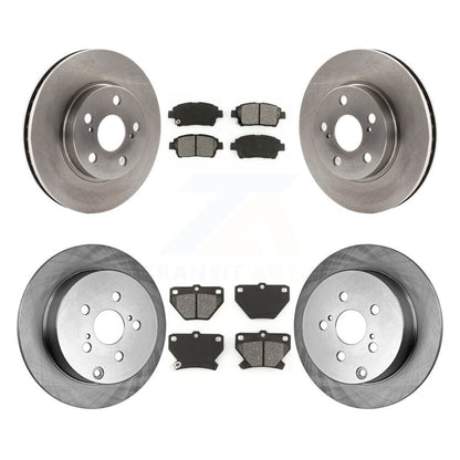Disc Brake Rotors And Semi-Metallic Pad Front Rear Kit For 2000 Toyota Celica GT