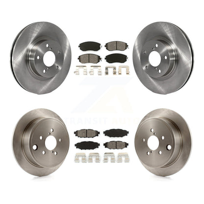 Disc Brake Rotors And Semi-Metallic Pads Front Rear Kit For Subaru Impreza