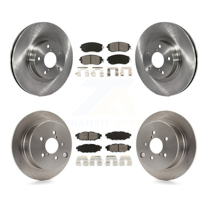 Disc Brake Rotors And Semi-Metallic Pads Front Rear Kit For Subaru Impreza