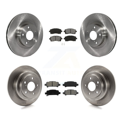 Disc Brake Rotors & Semi-Metallic Pad Front Rear Kit For Subaru Forester Impreza