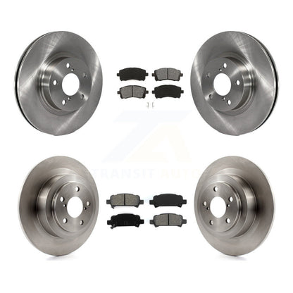 Disc Brake Rotors And Semi-Metallic Pad Front Rear Kit For Subaru Legacy Outback