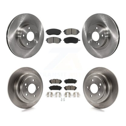 Disc Brake Rotor & Semi-Metallic Pad Front Rear Kit For Subaru Impreza Saab 9-2X