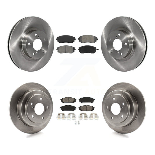 Disc Brake Rotor & Semi-Metallic Pad Front Rear Kit For Subaru Impreza Saab 9-2X