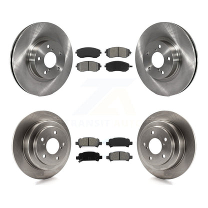 Brake Rotors & Semi-Metallic Pad Front Rear Kit For Subaru Impreza Outback RS TS