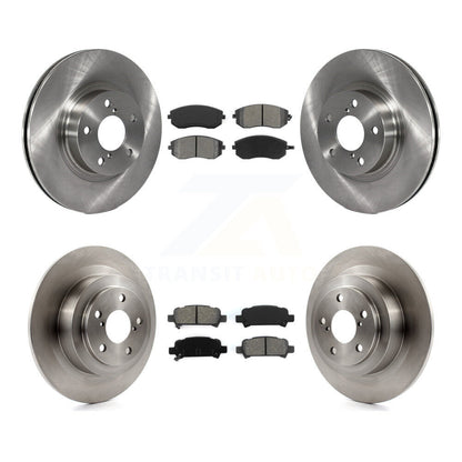 Disc Brake Rotors And Semi-Metallic Pads Front Rear Kit For Subaru Legacy