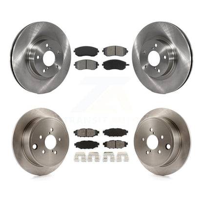 Disc Brake Rotors And Semi-Metallic Pads Front Rear Kit For Subaru Impreza