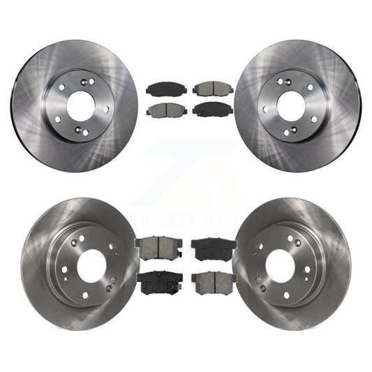 Brake Rotor & Semi-Metallic Pad Front Rear Kit For 2014-2015 Honda Civic Touring