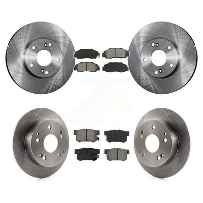Brake Rotor And Semi-Metallic Pad Front Rear Kit For 1998-2002 Honda Accord 3.0L