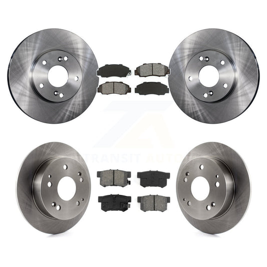 Brake Rotor And Semi-Metallic Pad Front Rear Kit For 1998-2002 Honda Accord 3.0L