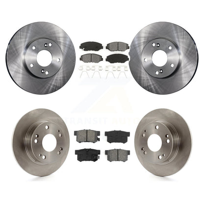 Disc Brake Rotors And Semi-Metallic Pads Front Rear Kit For Honda Accord