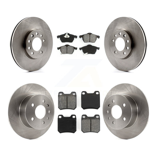 Brake Rotors Semi-Metallic Pad Front Rear Kit For Saab Saturn 9-3 L200 L300 L100