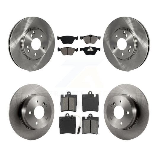 Brake Rotors Semi-Metallic Pad Front Rear Kit For Mercedes-Benz E320 CLK320 E430